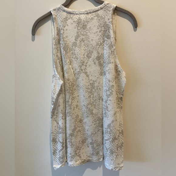 Zadig & Voltaire Linen Overdyed Wide Racerback Tank Top size small - Picture 6 of 6